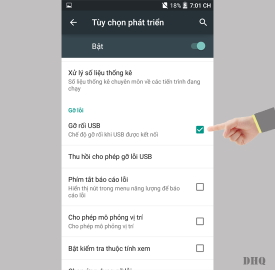 Tích chọn gỡ rối usb